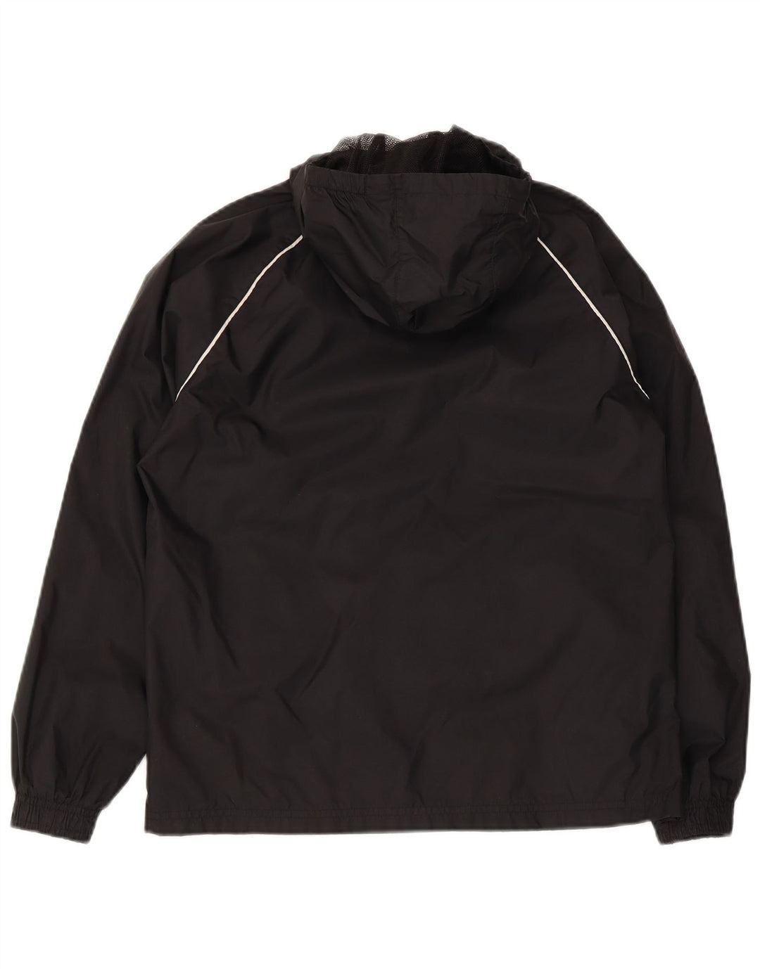 Casaco de chuva com capuz Adidas Boys 11-12 anos preto poliéster