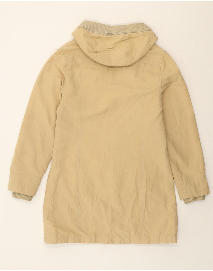 Jaqueta Parka feminina com capuz Rifle UK 14 poliéster bege médio