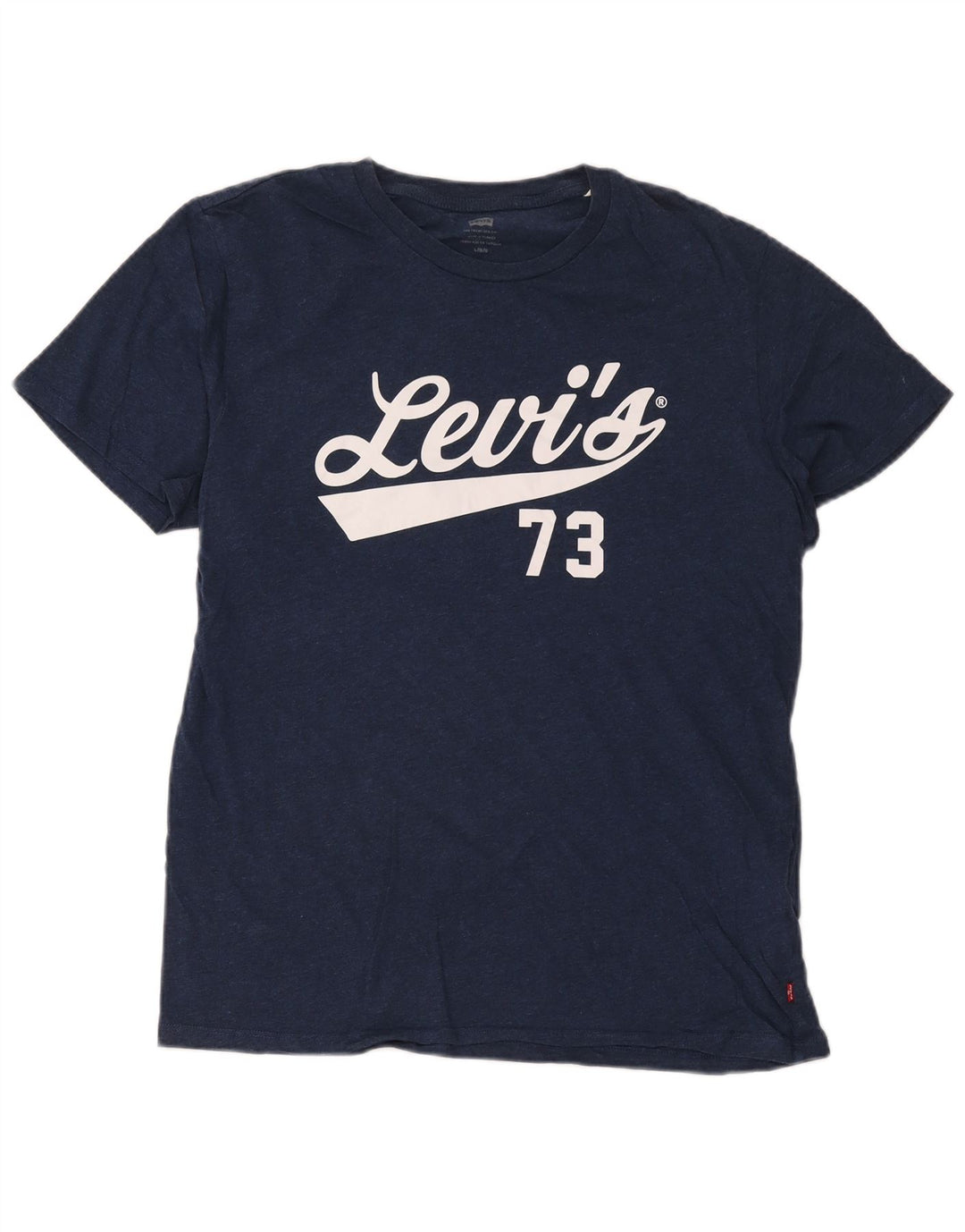 Camiseta gráfica masculina Levi's Top grande algodão azul marinho