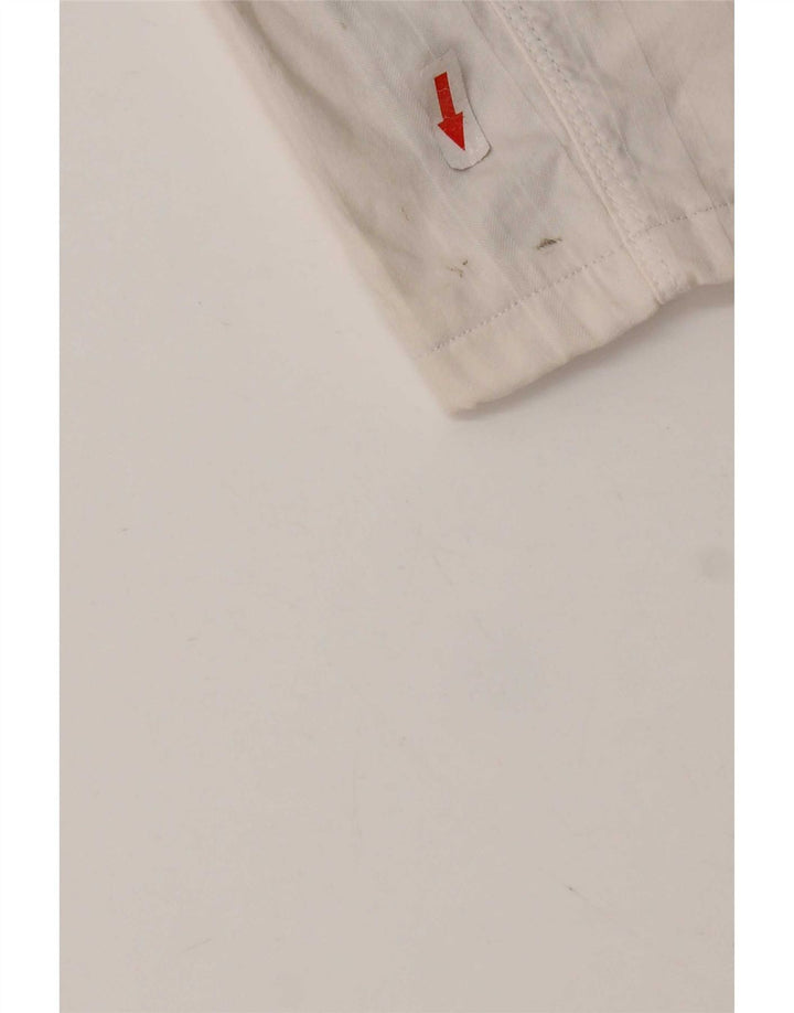 Shorts casual masculino SIVIGLIA W33 algodão listrado branco médio