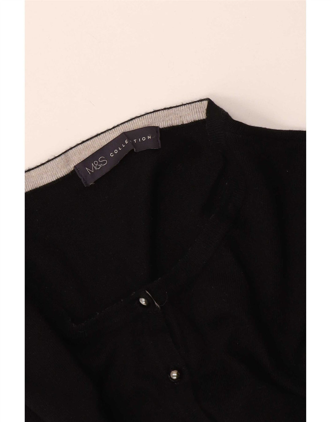 Suéter cardigã feminino Marks & Spencer Reino Unido 10 pequeno preto