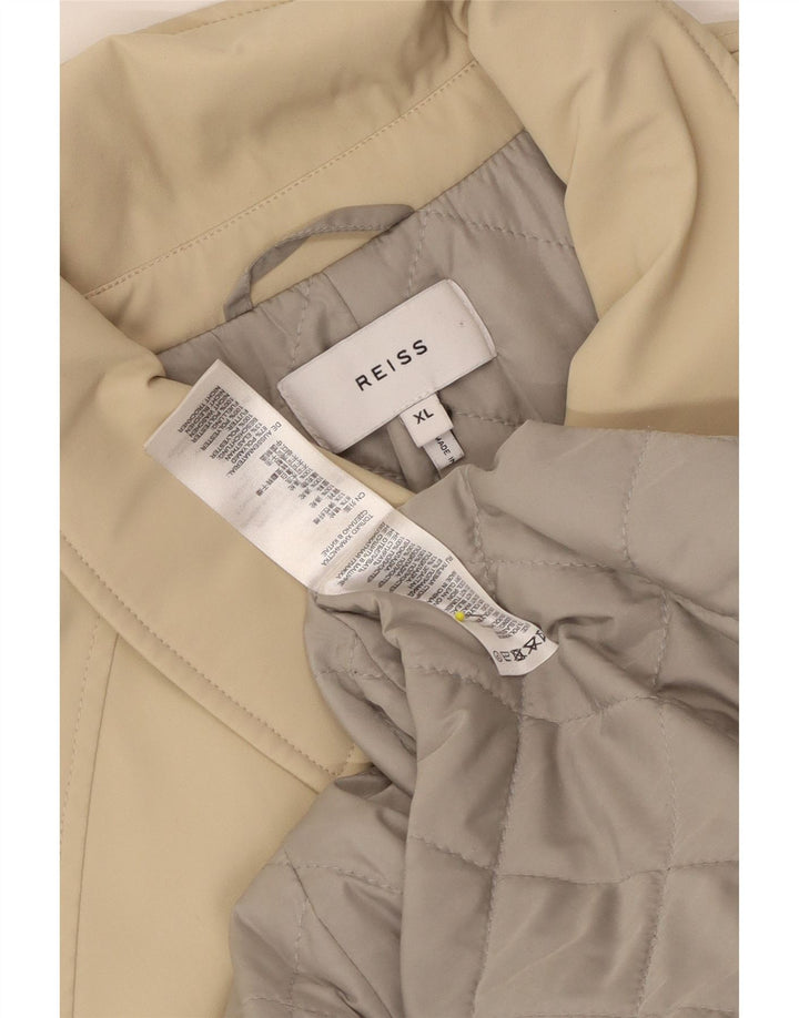 Sobretudo masculino Reiss UK 42 XL poliamida bege