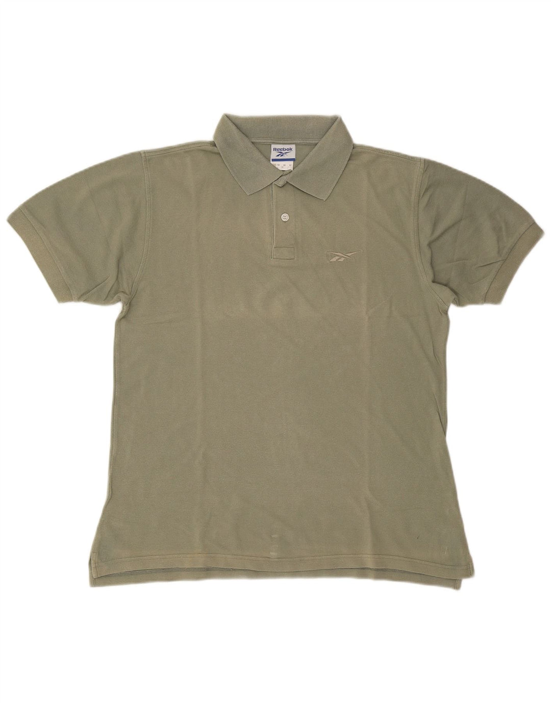 Camisa polo masculina Reebok médio cáqui algodão