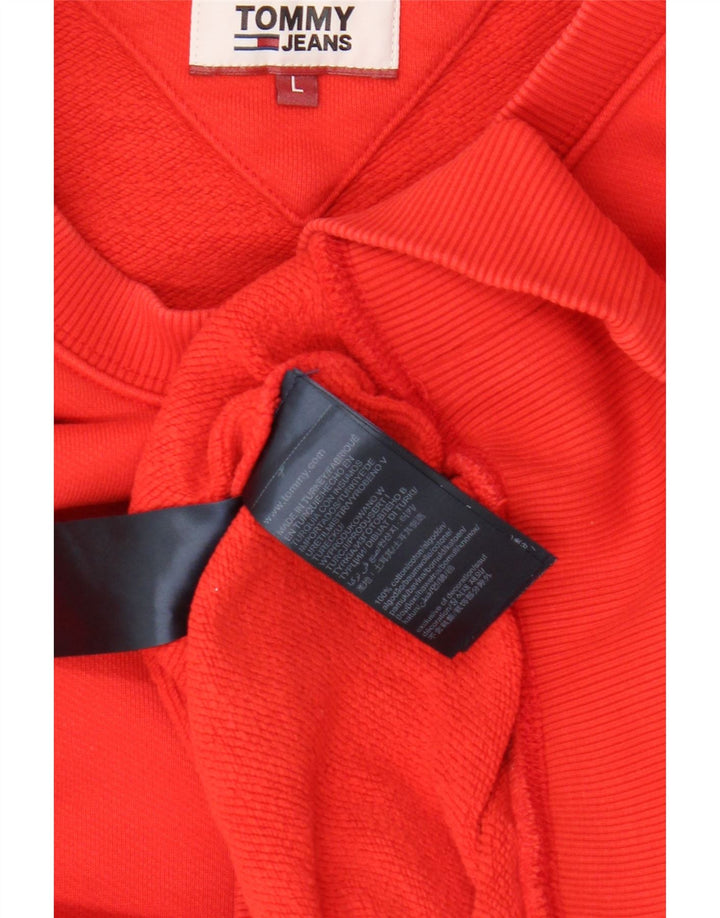 Tommy Hilfiger moletom masculino jumper grande algodão vermelho