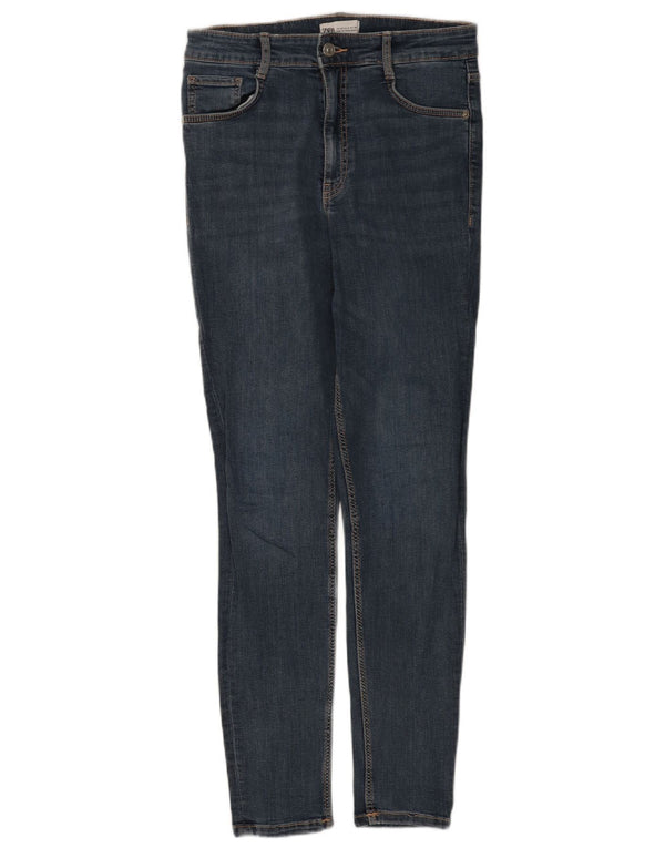 Zara Jeans Skinny Feminino EU 40 Médio W30 L30 Azul Algodão