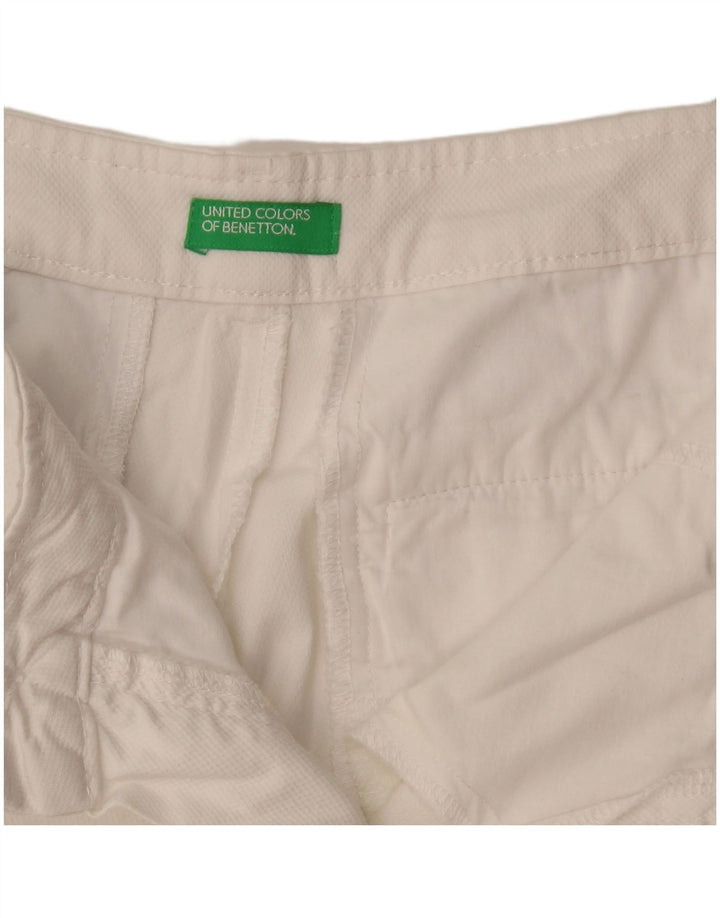 Calça Chino Slim Feminina Benetton W29 L26 Branca
