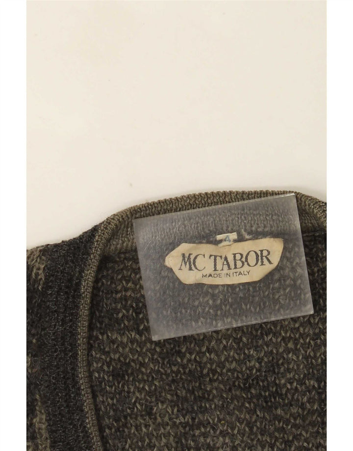 Colete masculino vintage regata grande cinza houndstooth
