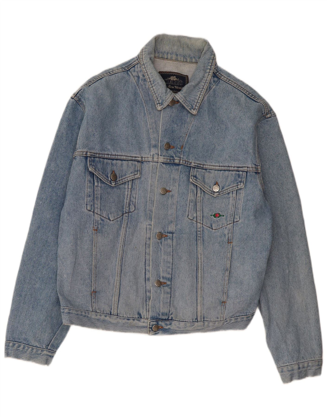 CHARRO Womens Oversized Denim Jacket UK 18 XL Blue Cotton Vintage Charro and Second-Hand Charro from Messina Hembry 