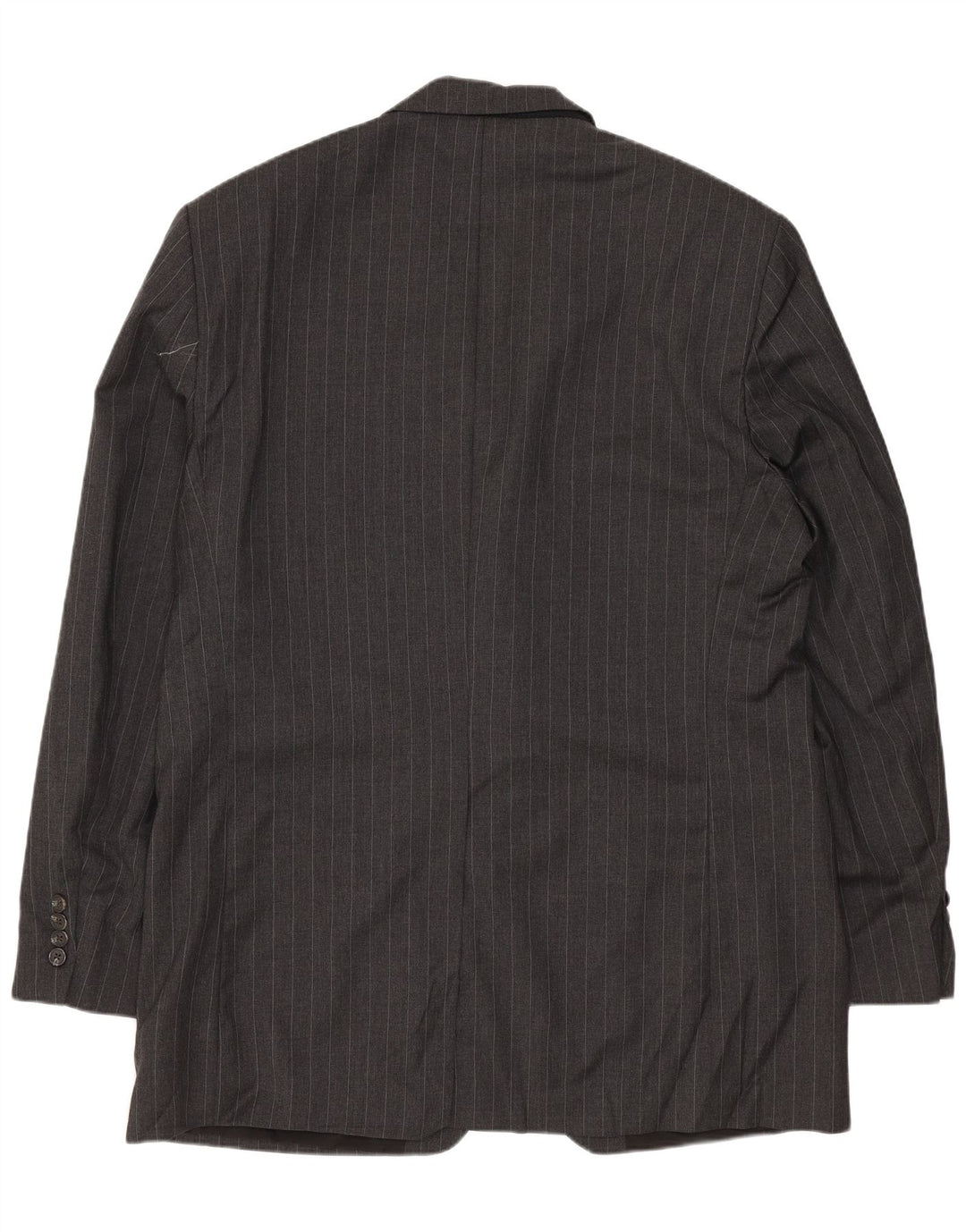 Ralph Lauren Jaqueta blazer masculina de 2 botões UK 42 XL cinza risca de giz lã