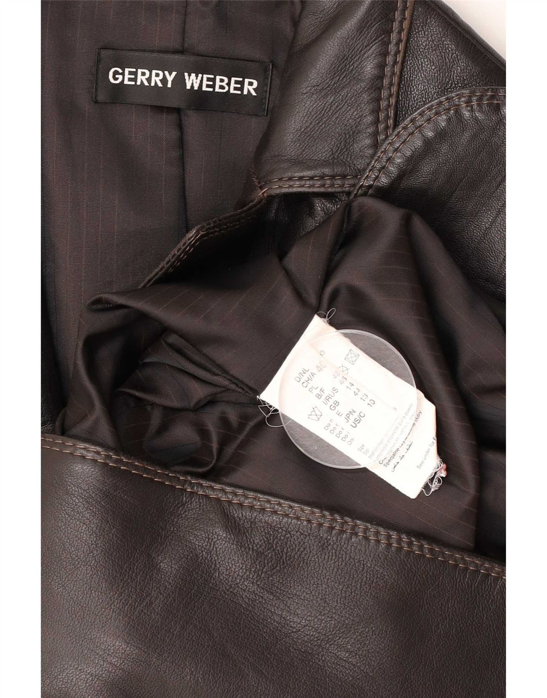 Jaqueta blazer feminina de 2 botões Gerry Weber Reino Unido 14 marrom médio