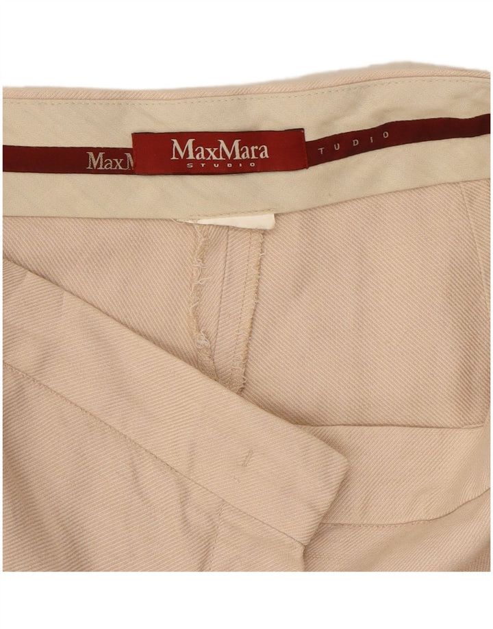 Max Mara Calça Capri Feminina Perna Larga W28 L21 Bege
