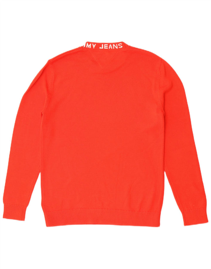 Suéter masculino Tommy Hilfiger Graphic Regular Fit com gola redonda médio vermelho