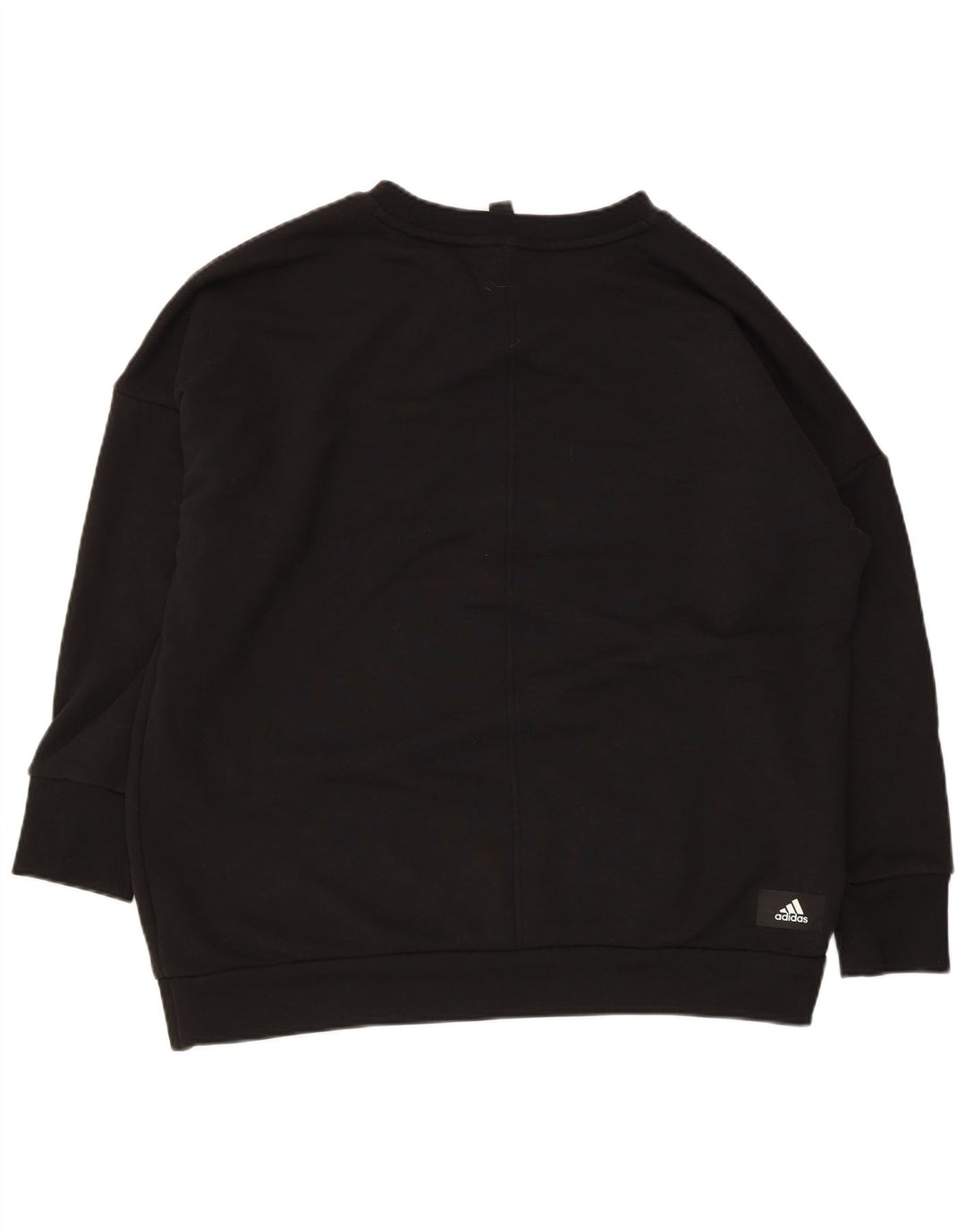 Adidas feminino gráfico oversized moletom jumper reino unido 12/14 médio preto