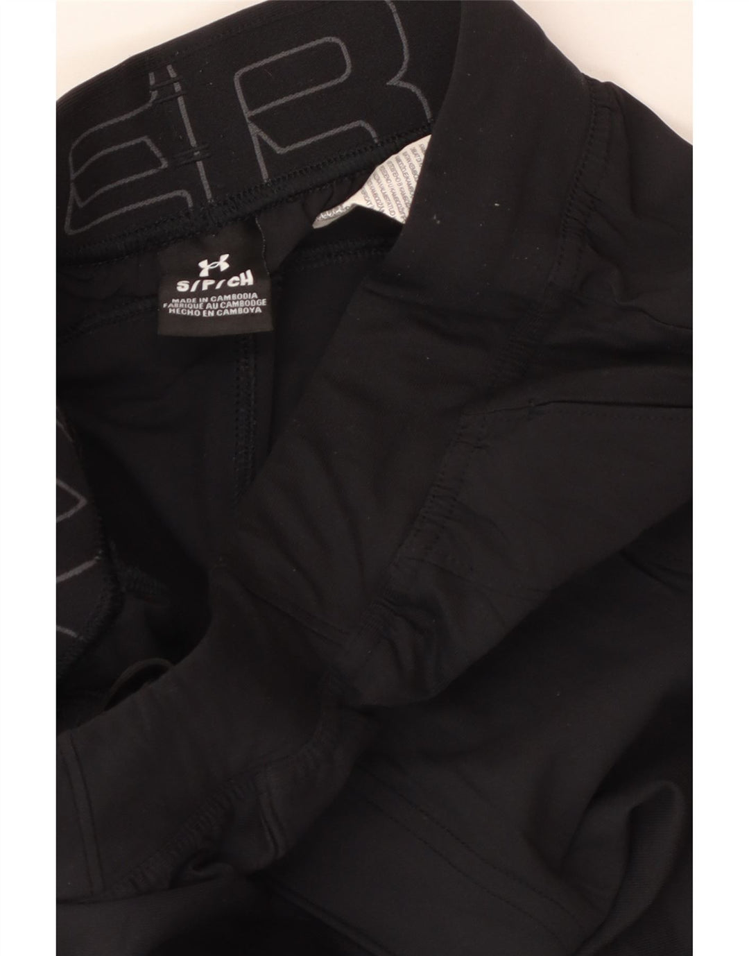 UNDER ARMOUR Calça esportiva feminina com estampa gráfica pequena preta