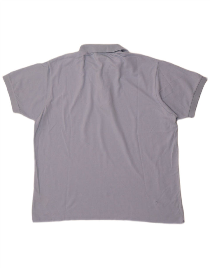 Camisa polo masculina Lacoste Classic Fit tamanho 7 2XL algodão azul