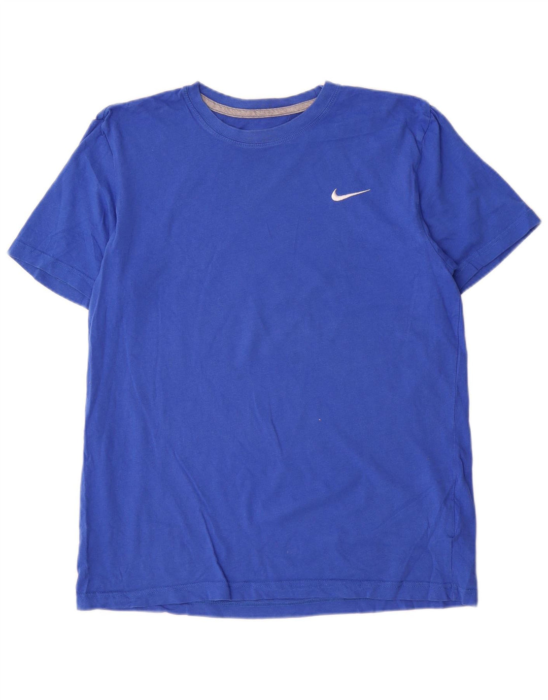 Camiseta masculina Nike Regular Fit Top grande de algodão azul
