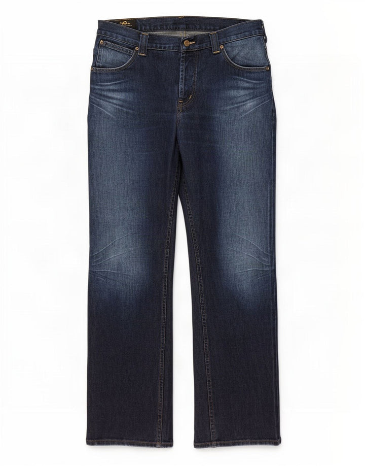 Lee Mens Roscoe Bootcut Jeans W34 L34 Azul Algodão