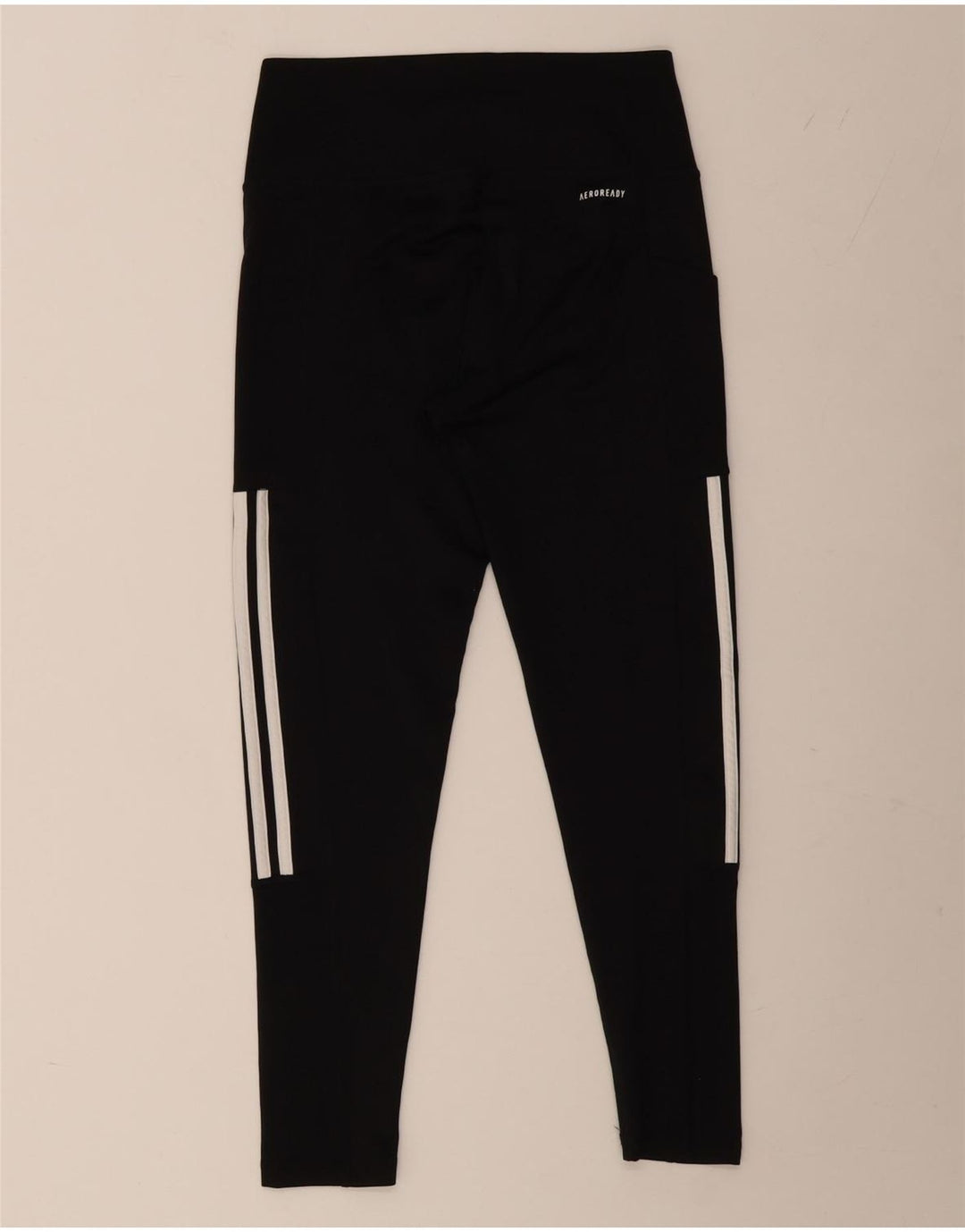 ADIDAS Womens Aeroready Leggings UK 12/14 Médio Preto Poliéster