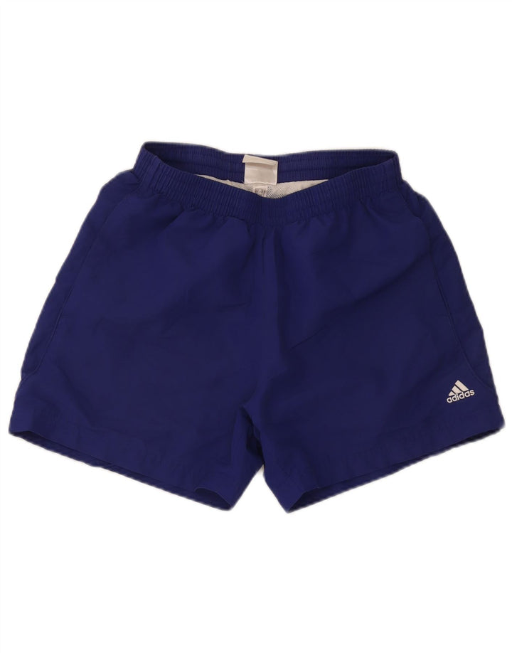 Shorts esportivos masculinos Adidas médio azul marinho poliéster