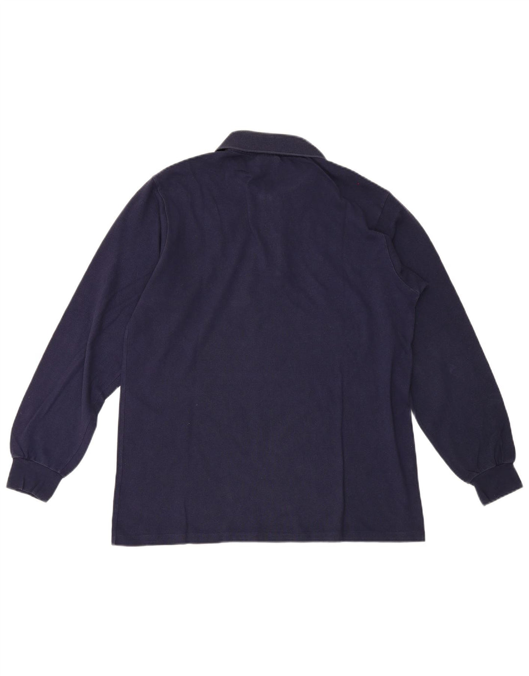 Lacoste camisa polo masculina de manga comprida tamanho 4 médio azul marinho
