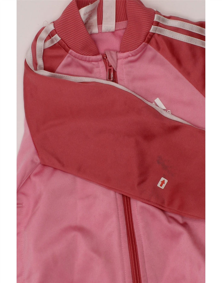 Jaqueta Adidas Meninas Treino Top 2-3 Anos Rosa Colorblock Poliéster