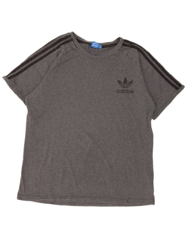 Camiseta feminina Adidas UK 18 XL cinza algodão