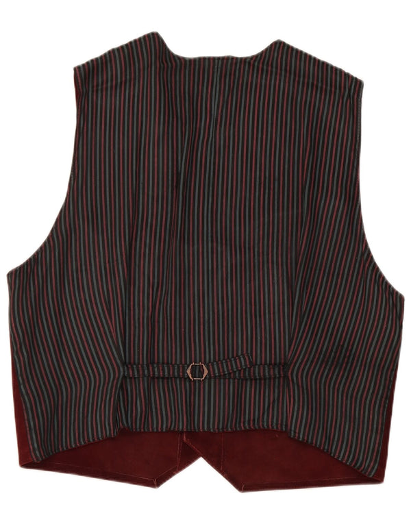 Colete vintage masculino em camurça XL Borgonha