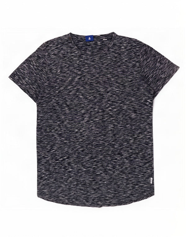 Camiseta masculina Jack & Jones grande algodão manchado azul marinho