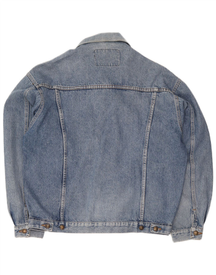 Jaqueta jeans masculina Casucci UK 40 grande algodão azul