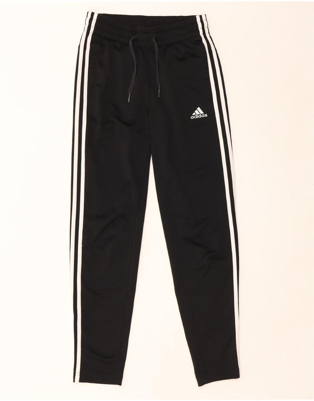 Calças de treino femininas ADIDAS UK 0/2 2XS poliéster preto