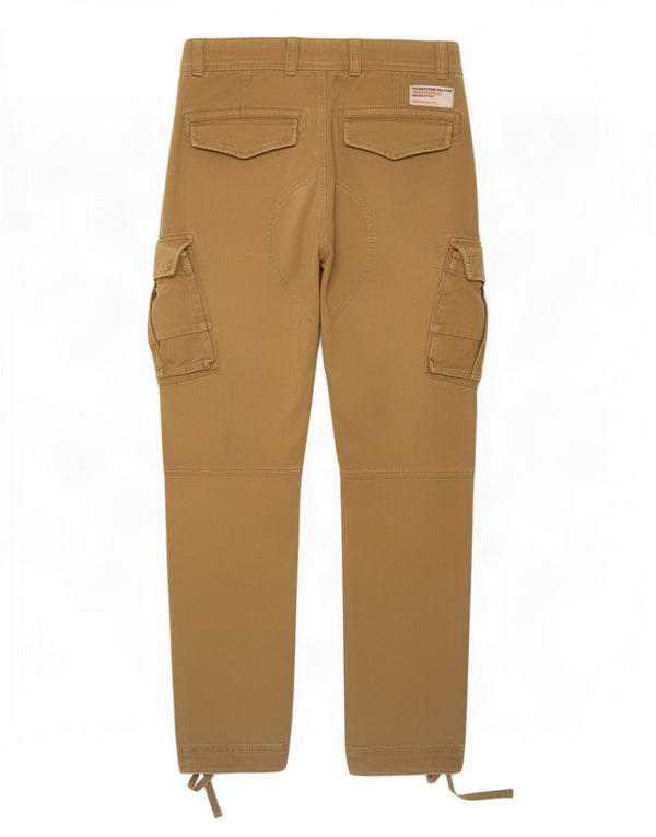 Superdry Mens Slim Cargo Calças Pequenas W30 L29 Bege