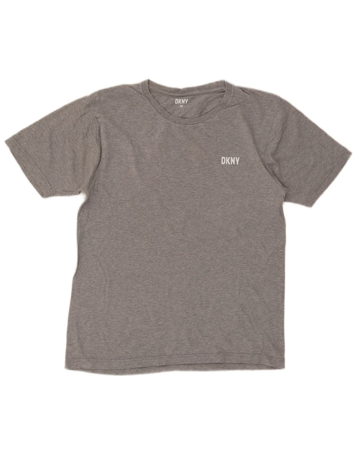 Camiseta masculina Dkny Top cinza médio algodão