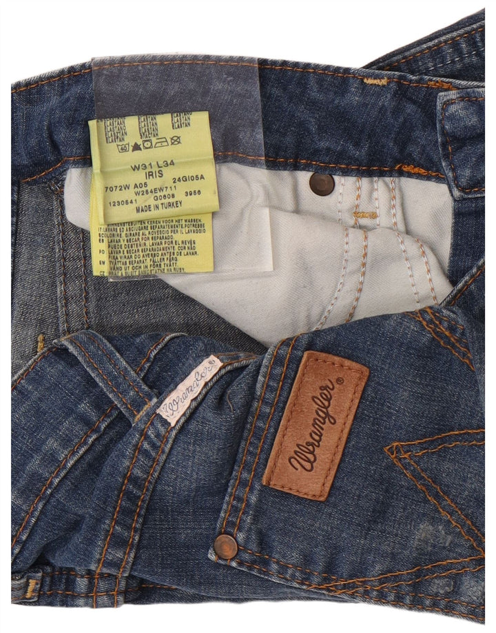 Shorts jeans Wrangler masculino Iris W31 algodão azul médio
