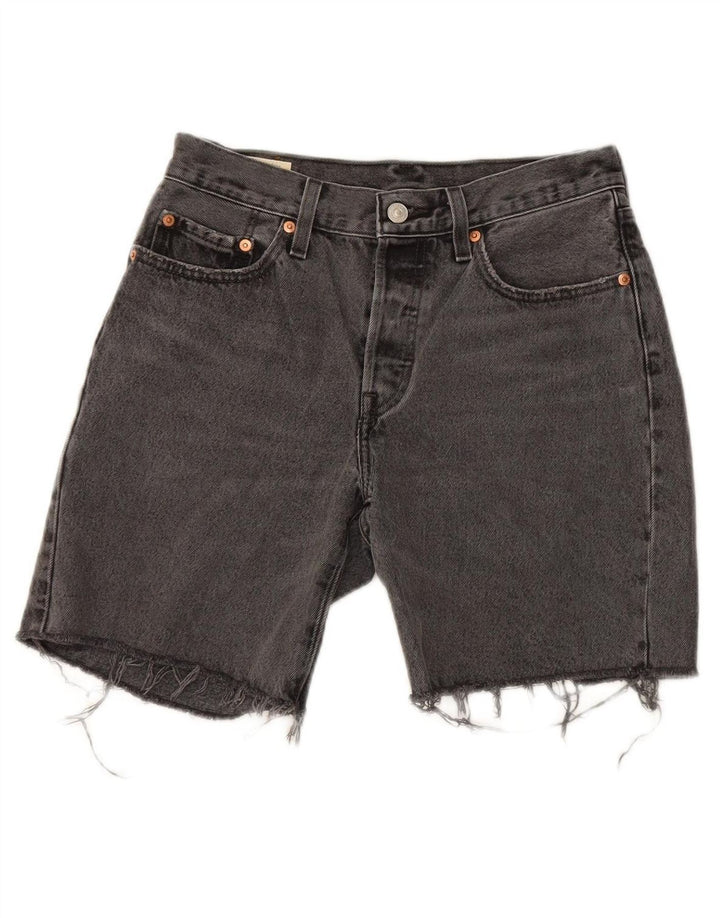 LEVI'S Masculino 501 Shorts Jeans W26 Pequeno Algodão Cinza
