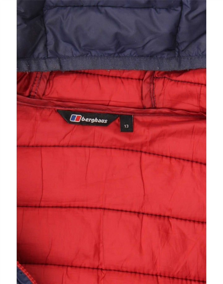 Jaqueta acolchoada com capuz para meninos Berghaus 12-13 anos azul marinho