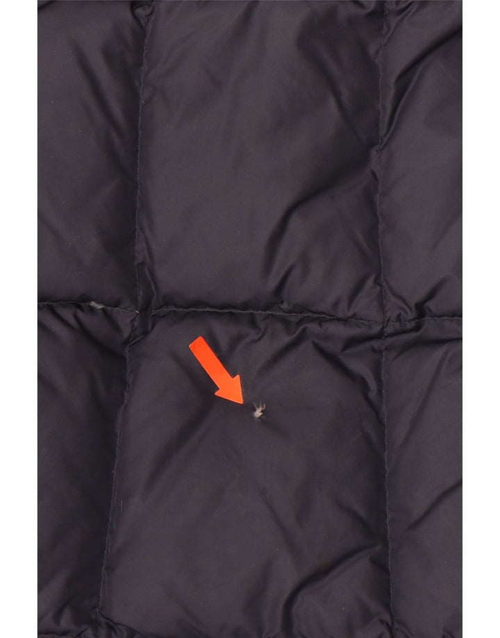 Casaco acolchoado com capuz grande THE NORTH FACE Reino Unido 10 pequeno azul marinho