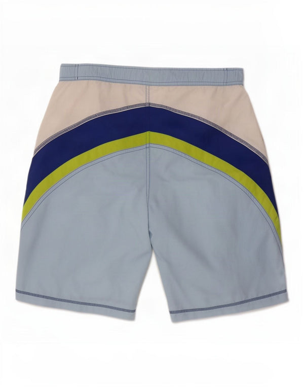 Shorts de natação masculino Champion pequeno branco colorblock poliamida
