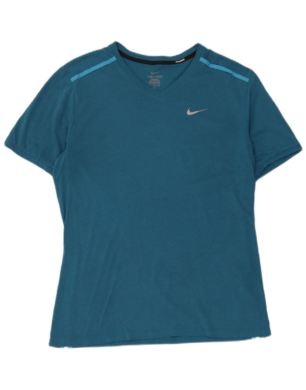 Camiseta Nike Masculina Dri Fit Top Grande Azul Poliéster