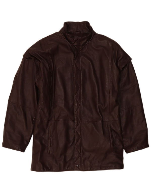 Jaqueta de couro masculina vintage Reino Unido 40 grande couro marrom