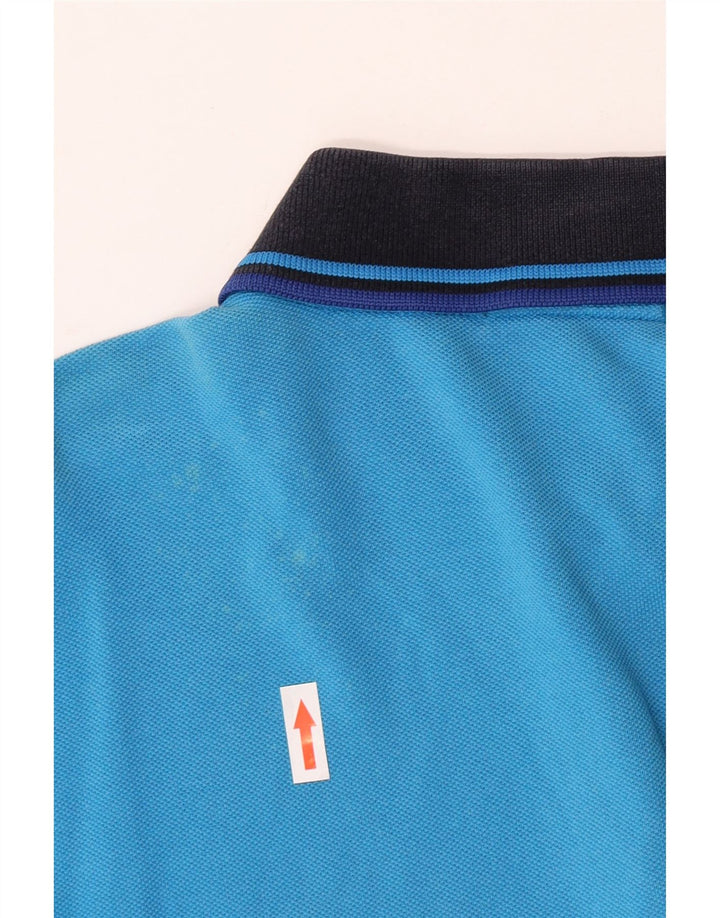 Camisa polo masculina Fred Perry algodão azul médio