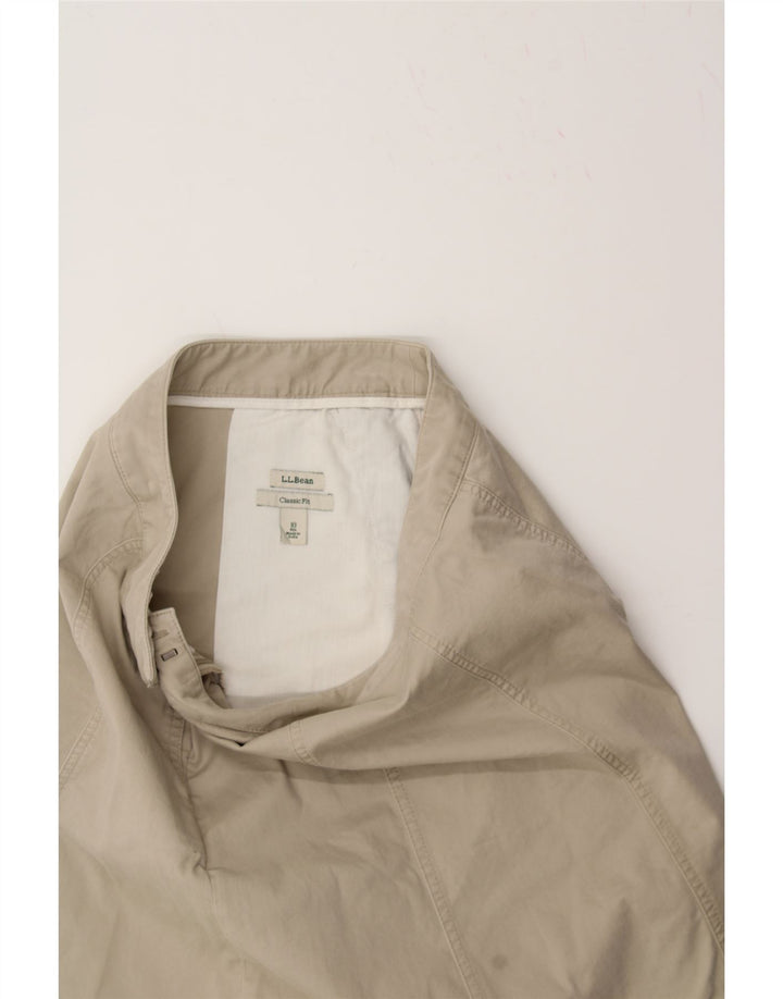 L.L.BEAN Womens Classic Fit A-Line Skirt US 10 Large W30  Beige Cotton Vintage L.L.Bean and Second-Hand L.L.Bean from Messina Hembry 