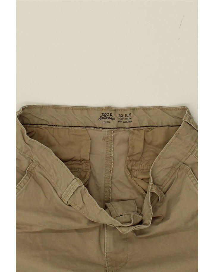 IZOD Mens Cargo Shorts  W32 Medium Beige Vintage Izod and Second-Hand Izod from Messina Hembry 
