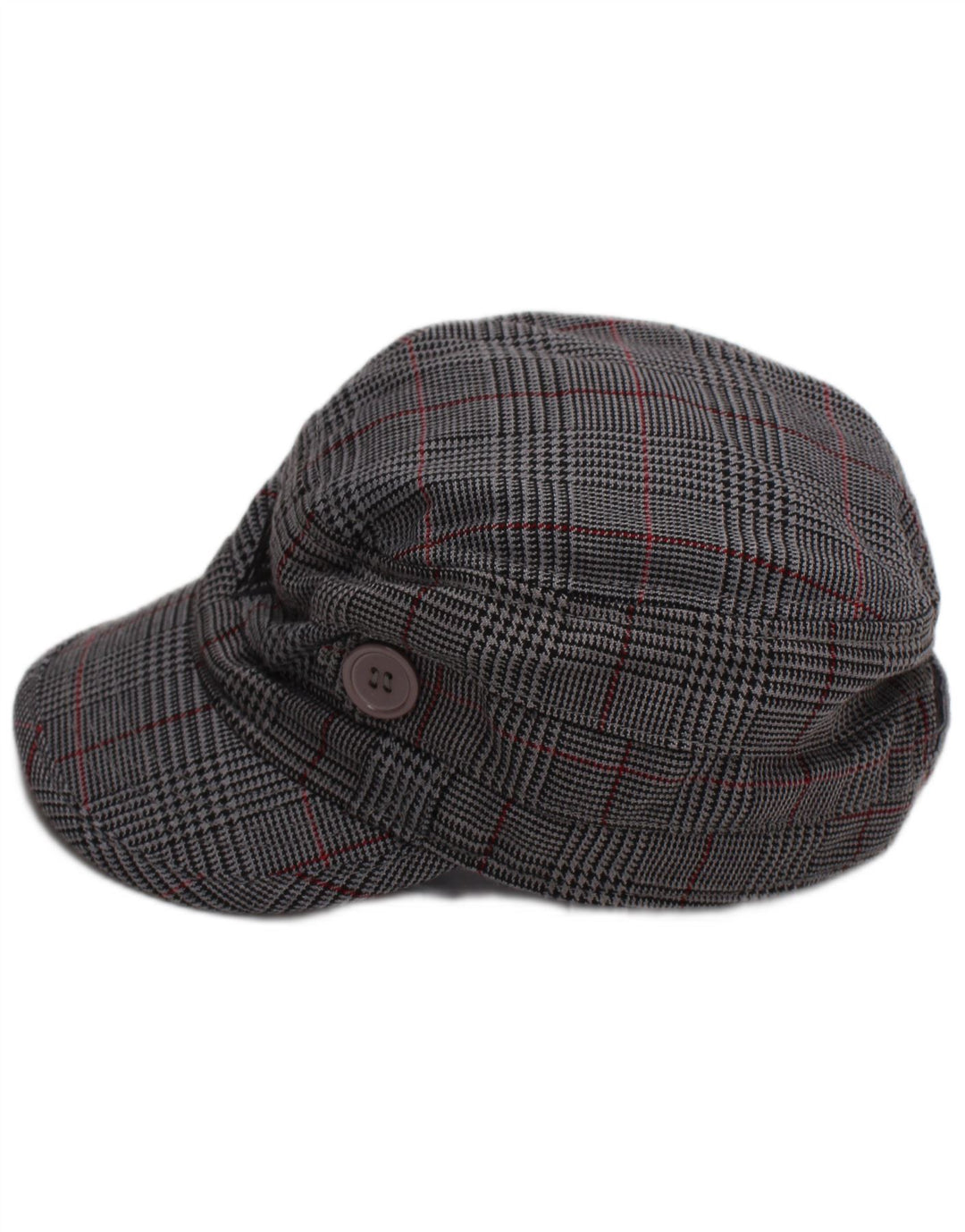 Boné feminino Roxy Newsboy tamanho único cinza houndstooth