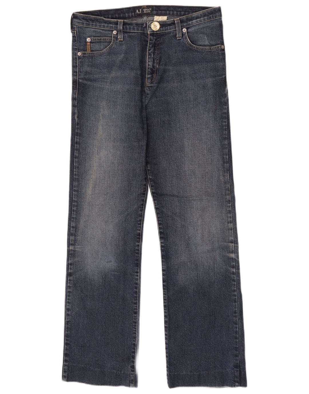 Jeans retos femininos Armani W29 L29 algodão azul