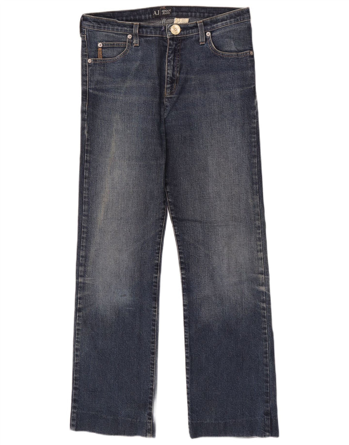 Jeans retos femininos Armani W29 L29 algodão azul