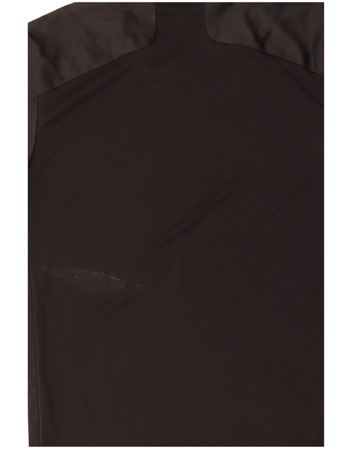 Adidas Mens Aeroready Camiseta Top Médio Preto Listrado Poliéster