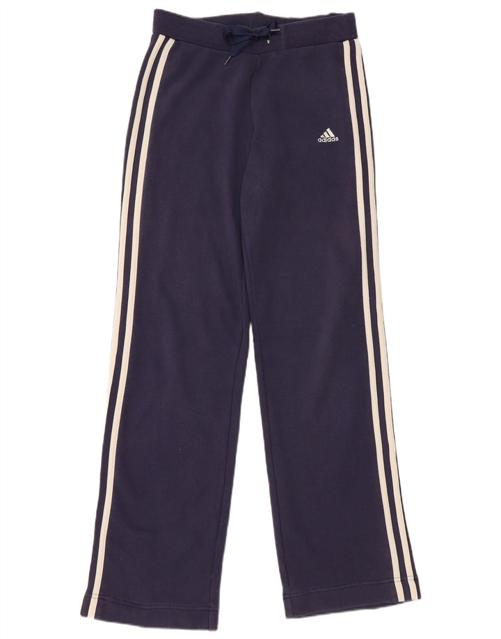 Calças de treino masculinas ADIDAS UK 10 pequenas algodão azul marinho