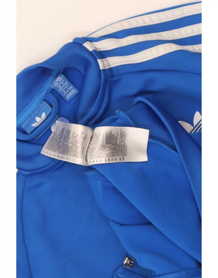 Jaqueta Adidas Meninos Treino Top 9-10 Anos Azul Poliéster