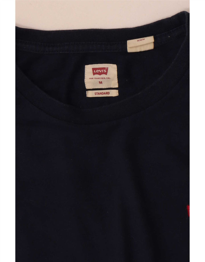 Camiseta masculina padrão Levi's Top médio azul marinho
