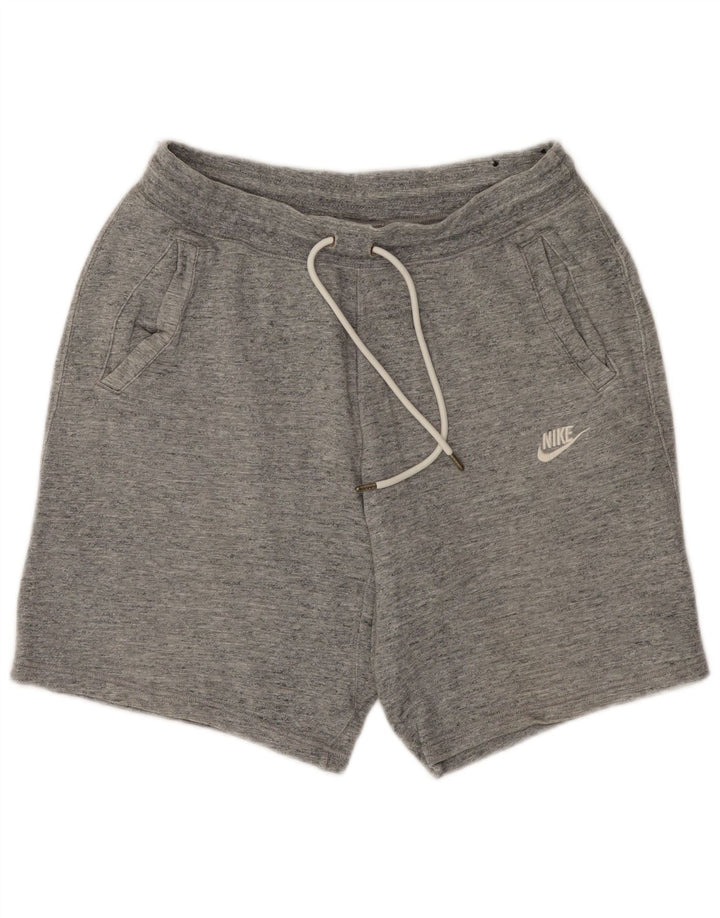 Shorts esportivos masculinos Nike grandes algodão manchado cinza